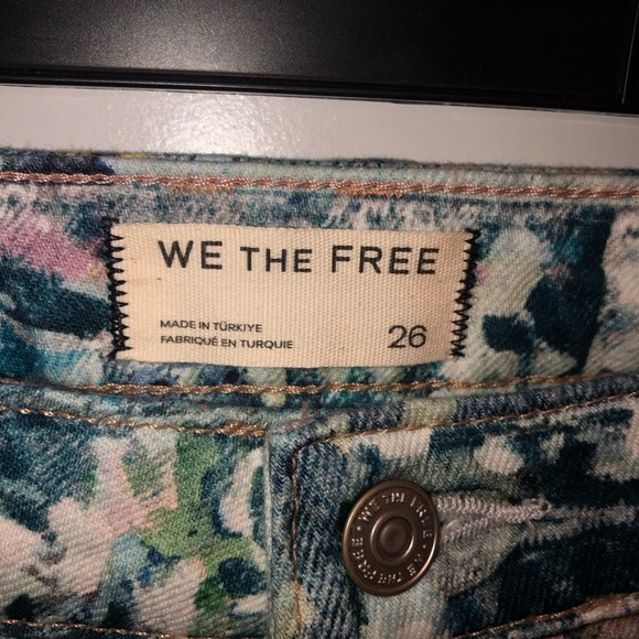 New Free People We The Free Tennessee Low-Rise Illusions Jeans Canvas Sz 26 - Picture 12 of 16
